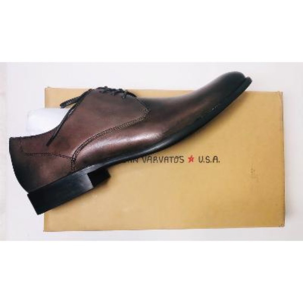 SOLD John Varvatos Star USA Brown Leather Derby - Picture 6 of 10